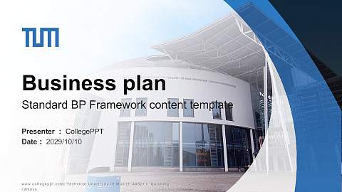 Technical University of Munich – Garching campus Competition/Entrepreneurship Contest PPT Template