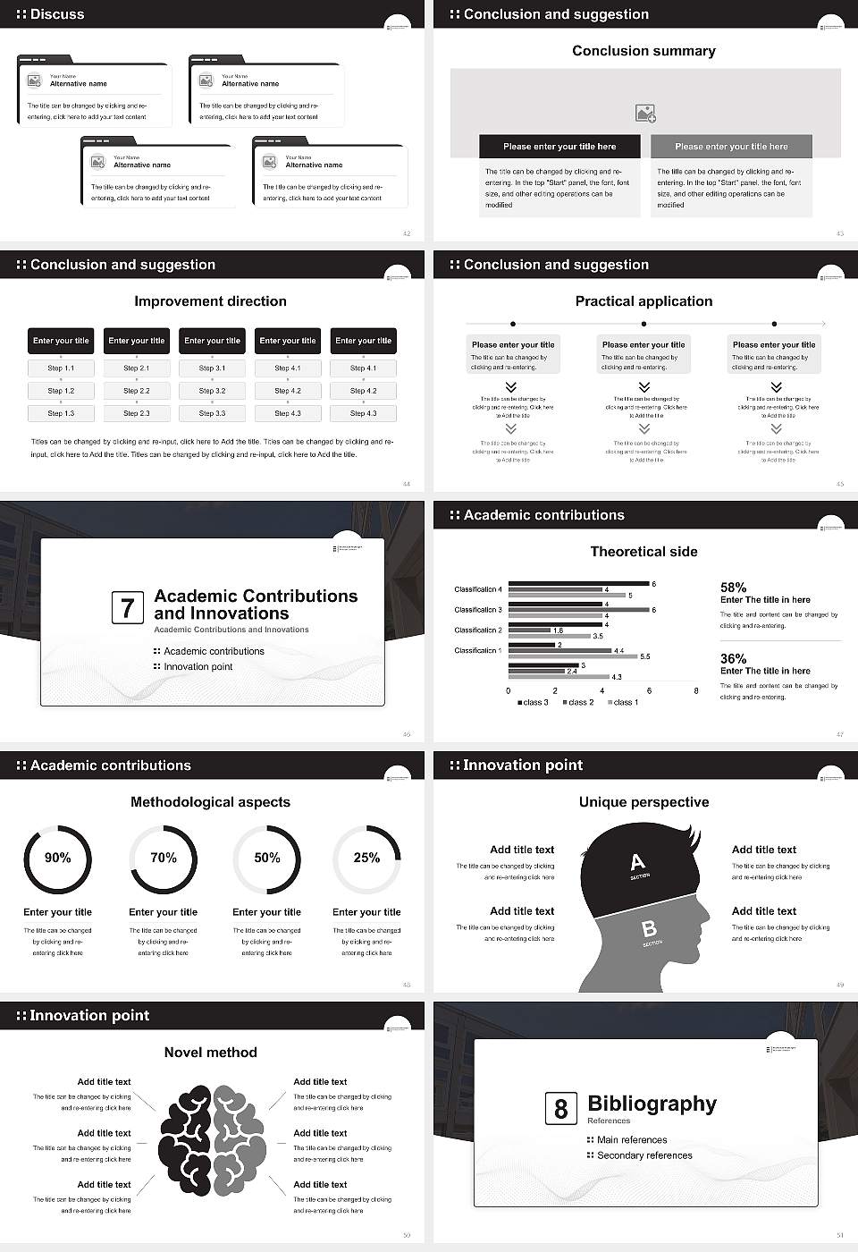 Reutlingen University – Technology, Business, Informatics, Design Graduation Thesis Defense PPT Template16:9 ratio PPT effect preview image6