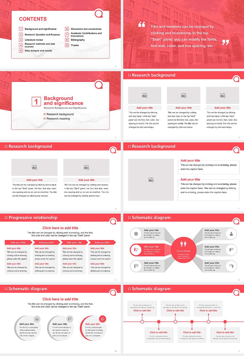 Quadriga University of Applied Sciences Graduation Thesis Defense PPT Template16:9 ratio PPT effect preview image2