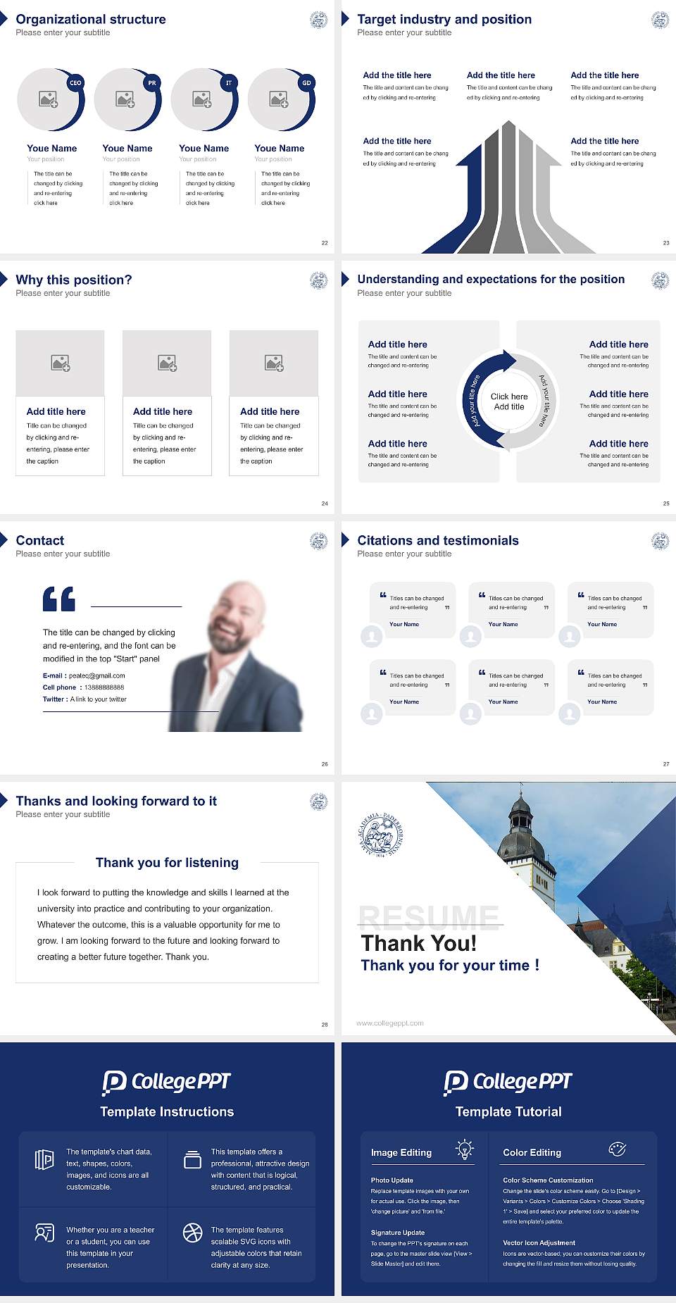 Theological Faculty of Paderborn Resume PPT Template4:3 ratio PPT effect preview image4