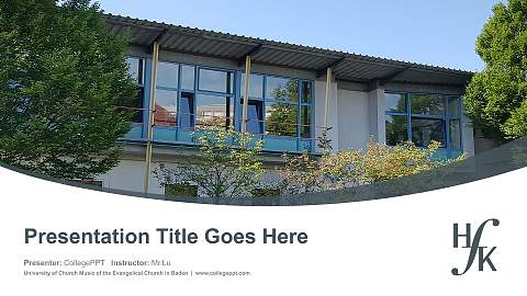 University of Church Music of the Evangelical Church in Baden Course/Courseware Creation PPT Template
