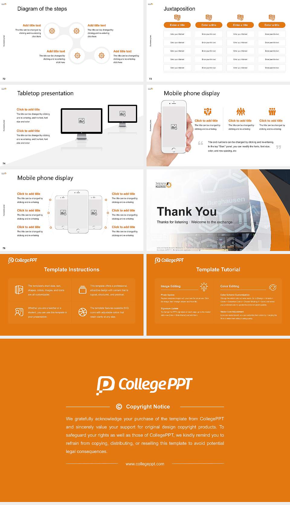 Rosenheim Technical University of Applied Sciences – Burghausen campus Competition/Entrepreneurship Contest PPT Template16:9 ratio PPT effect preview image9