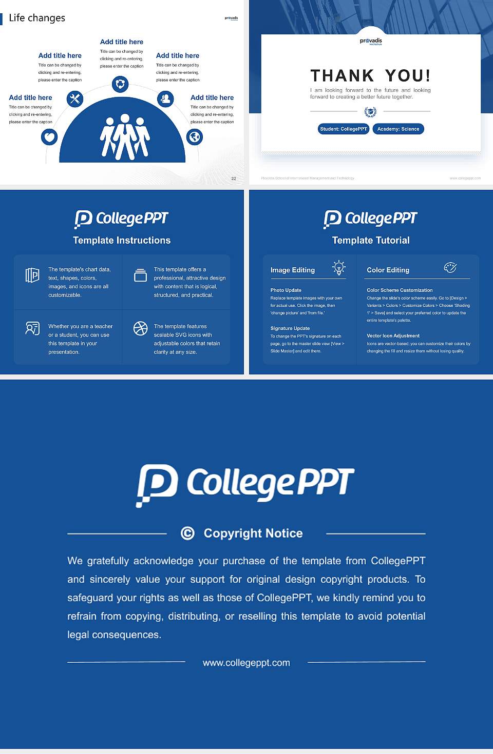 Provadis School of International Management and Technology National Scholarship Defense PPT Template4:3 ratio PPT effect preview image4