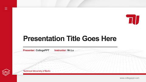 Technical University of Berlin Thesis Proposal/Graduation Defense PPT Template