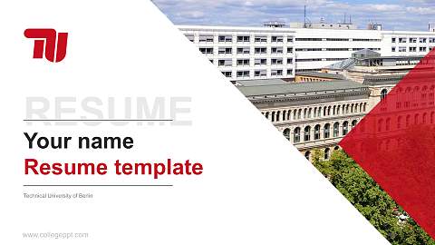 Technical University of Berlin Resume PPT Template