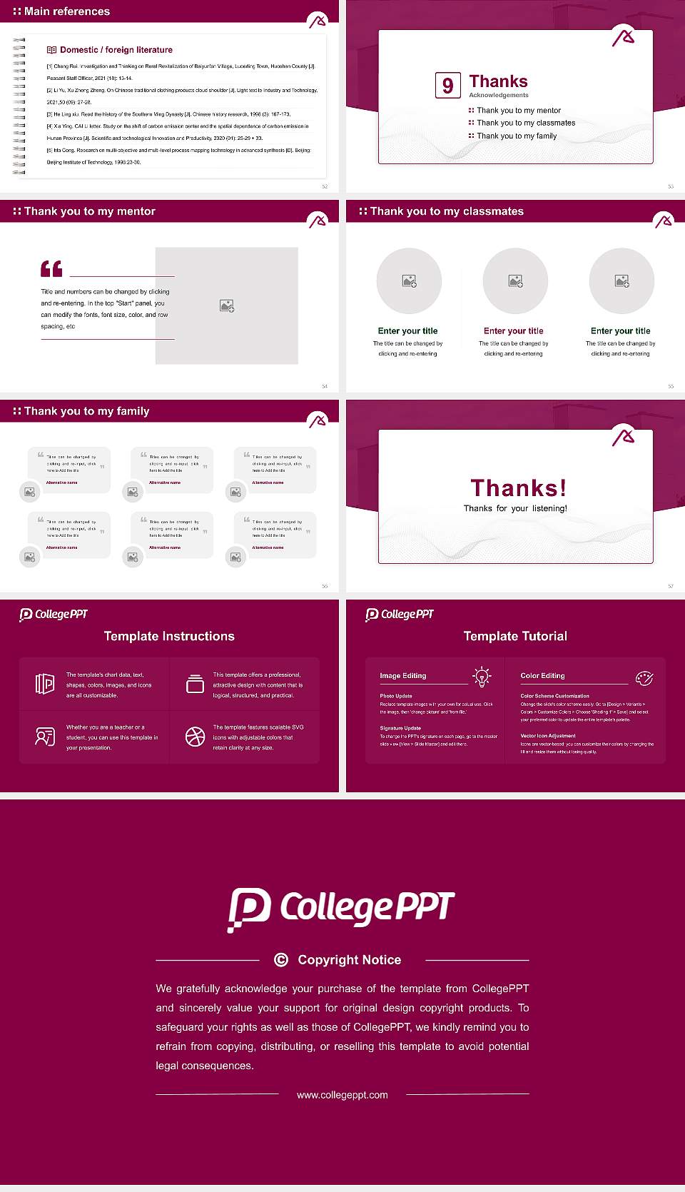 University of Education Schwäbisch Gmünd Graduation Thesis Defense PPT Template16:9 ratio PPT effect preview image7