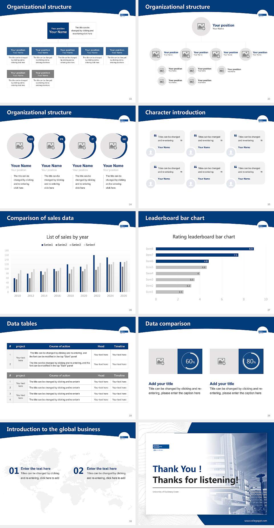 University of Duisburg-Essen Academic Presentation/Research Findings Report PPT Template4:3 ratio PPT effect preview image4