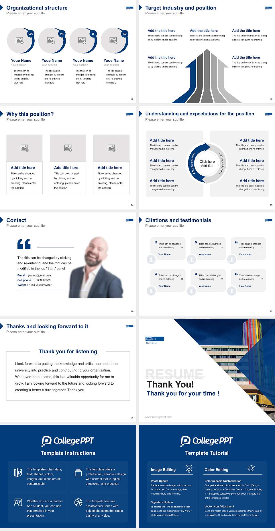 University of Duisburg-Essen Resume PPT Template4:3 ratio PPT effect preview image4