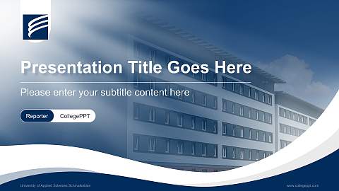 University of Applied Sciences Schmalkalden Lecture Sharing and Networking Event PPT Template