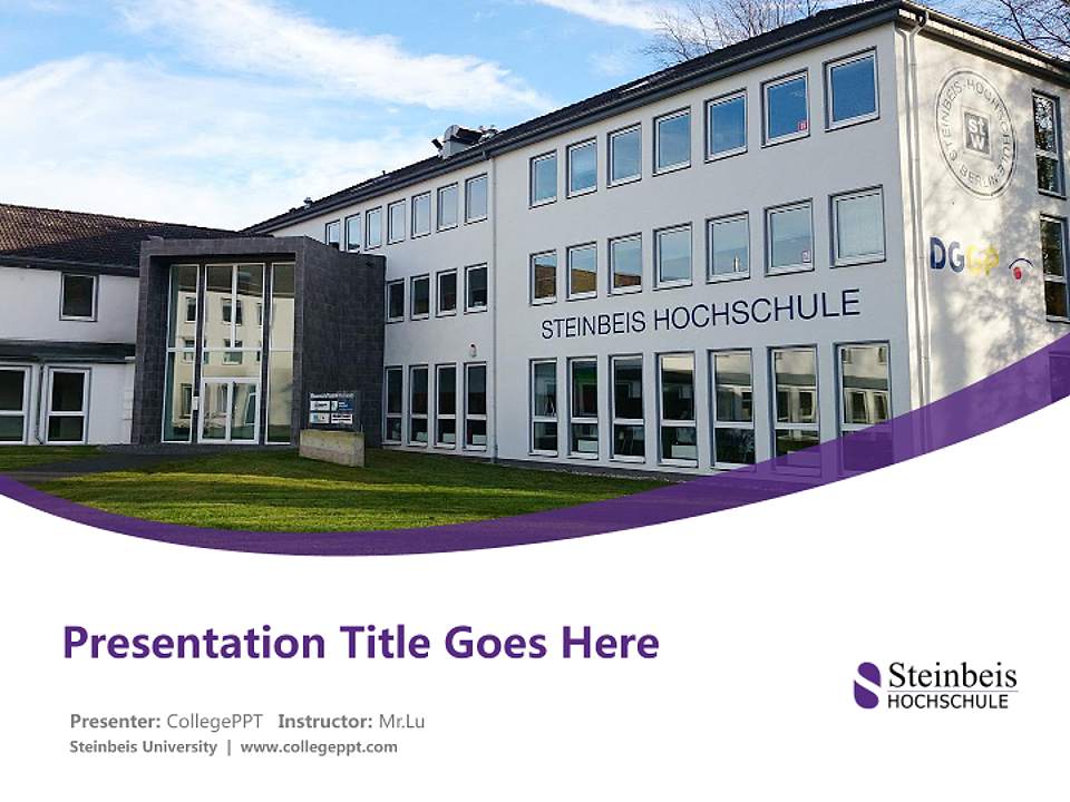 Steinbeis University Course/Courseware Creation PPT Template4:3 ratio PPT effect preview image5