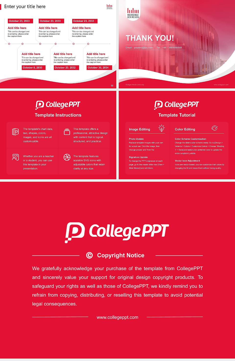 Stuttgart Media University Lecture Sharing and Networking Event PPT Template4:3 ratio PPT effect preview image4