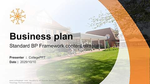 University of Applied Sciences for Intercultural Theology Hermannsburg Competition/Entrepreneurship Contest PPT Template