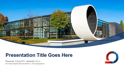 University of Applied Sciences Zwickau Course/Courseware Creation PPT Template