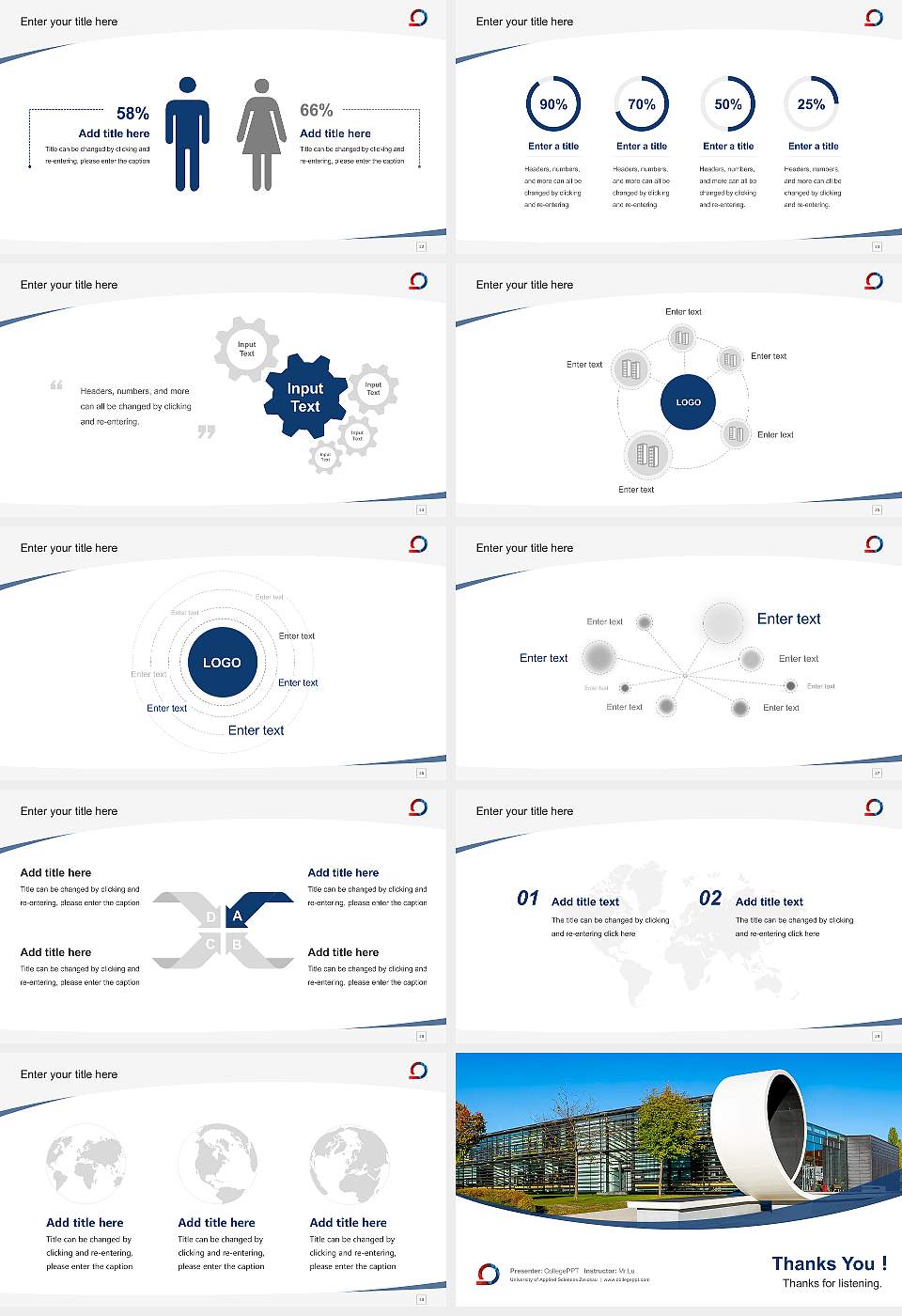 University of Applied Sciences Zwickau Course/Courseware Creation PPT Template16:9 ratio PPT effect preview image4