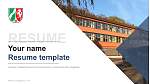 University of Applied Sciences for the Administration of Justice North Rhine-Westphalia Resume PPT Template