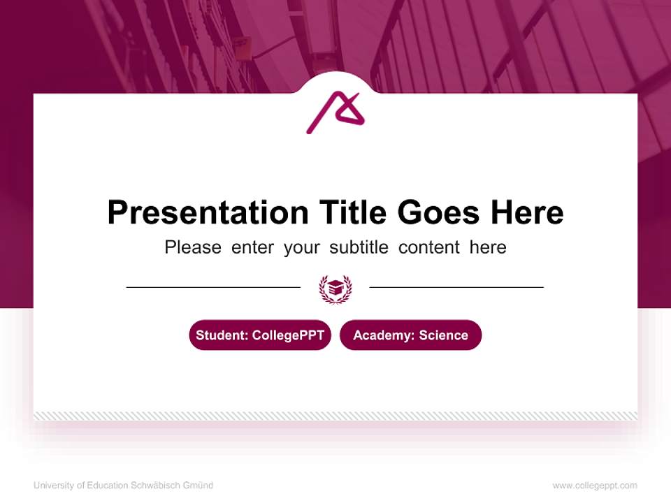 University of Education Schwäbisch Gmünd National Scholarship Defense PPT Template4:3 ratio PPT effect preview image4