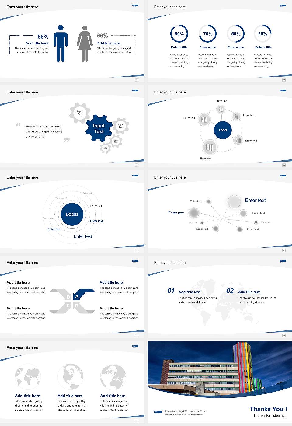 University of Duisburg-Essen Course/Courseware Creation PPT Template16:9 ratio PPT effect preview image4