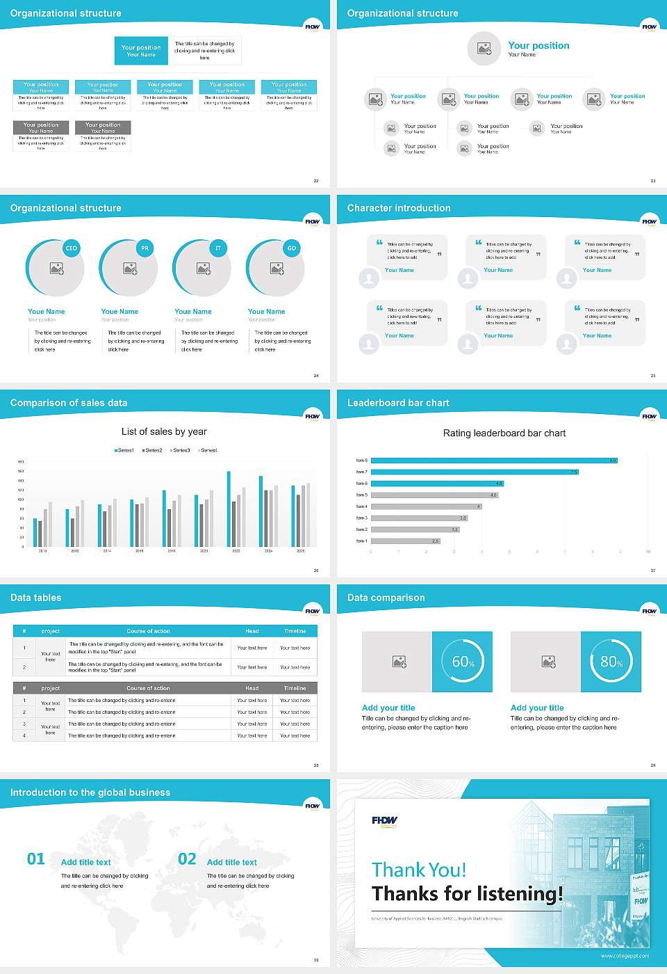 University of Applied Sciences for Business – Bergisch Gladbach campus Academic Presentation/Research Findings Report PPT Template16:9 ratio PPT effect preview image4