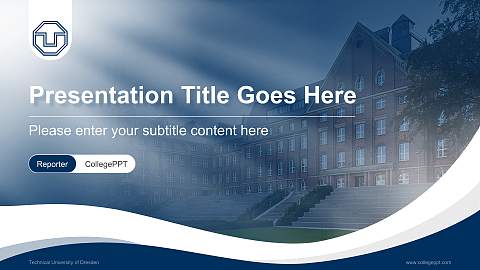 Technical University of Dresden Lecture Sharing and Networking Event PPT Template