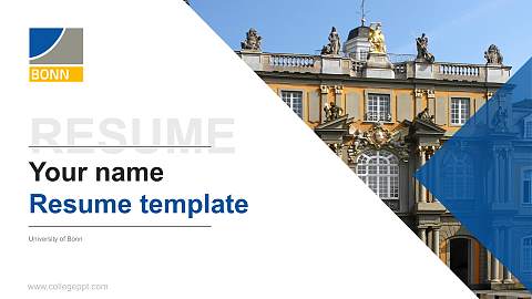 University of Bonn Resume PPT Template