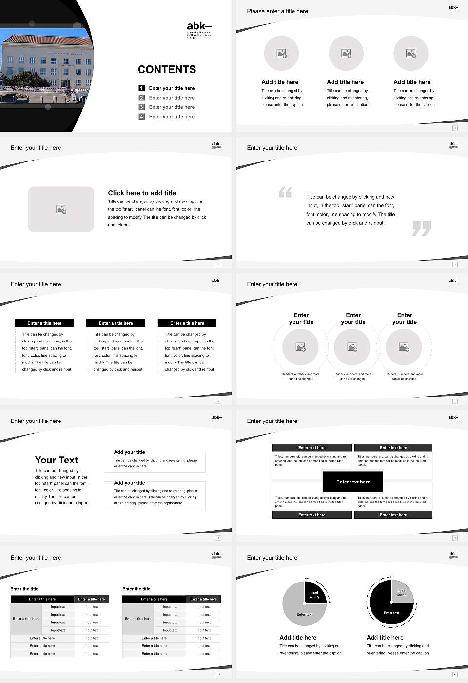 State Academy of Fine Arts Stuttgart Course/Courseware Creation PPT Template16:9 ratio PPT effect preview image2