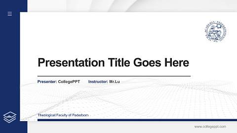 Theological Faculty of Paderborn Thesis Proposal/Graduation Defense PPT Template