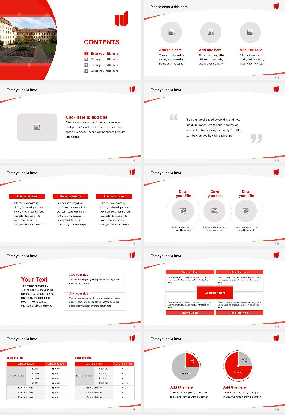 University of Education Weingarten Course/Courseware Creation PPT Template16:9 ratio PPT effect preview image2