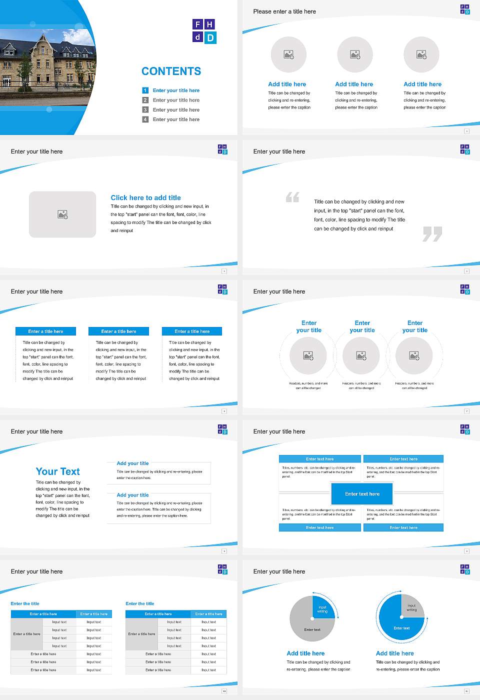 University of Applied Sciences of Diakonie Course/Courseware Creation PPT Template16:9 ratio PPT effect preview image2