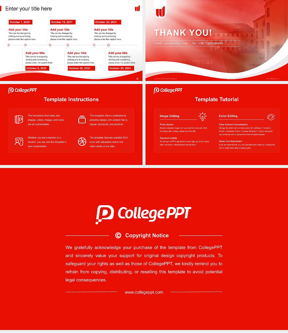 University of Education Weingarten Lecture Sharing and Networking Event PPT Template16:9 ratio PPT effect preview image4