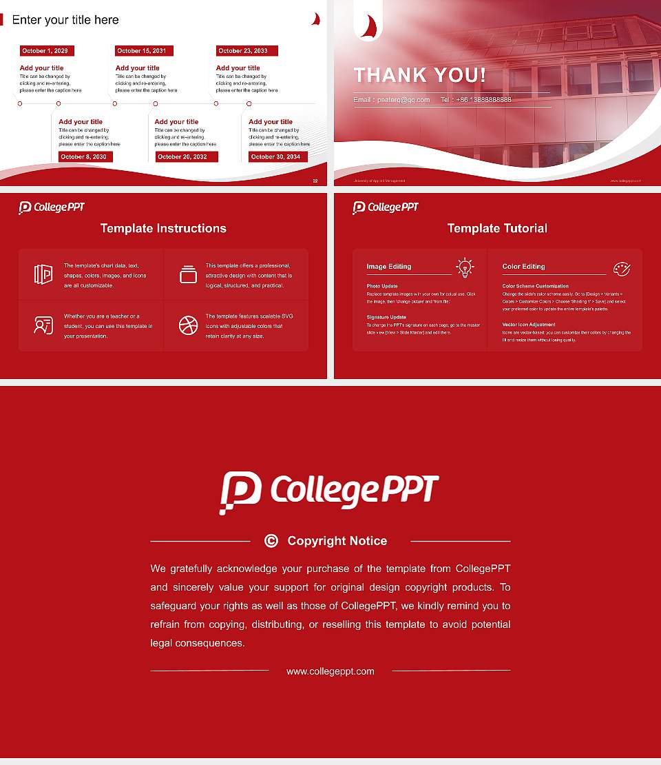 University of Applied Management Lecture Sharing and Networking Event PPT Template16:9 ratio PPT effect preview image4