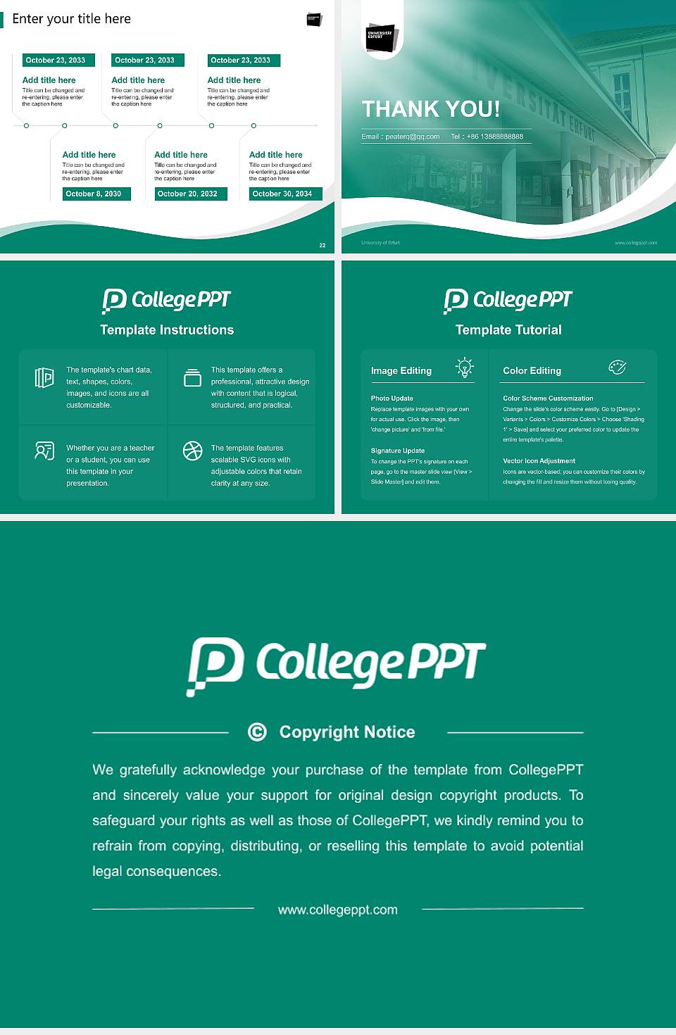University of Erfurt Lecture Sharing and Networking Event PPT Template4:3 ratio PPT effect preview image4