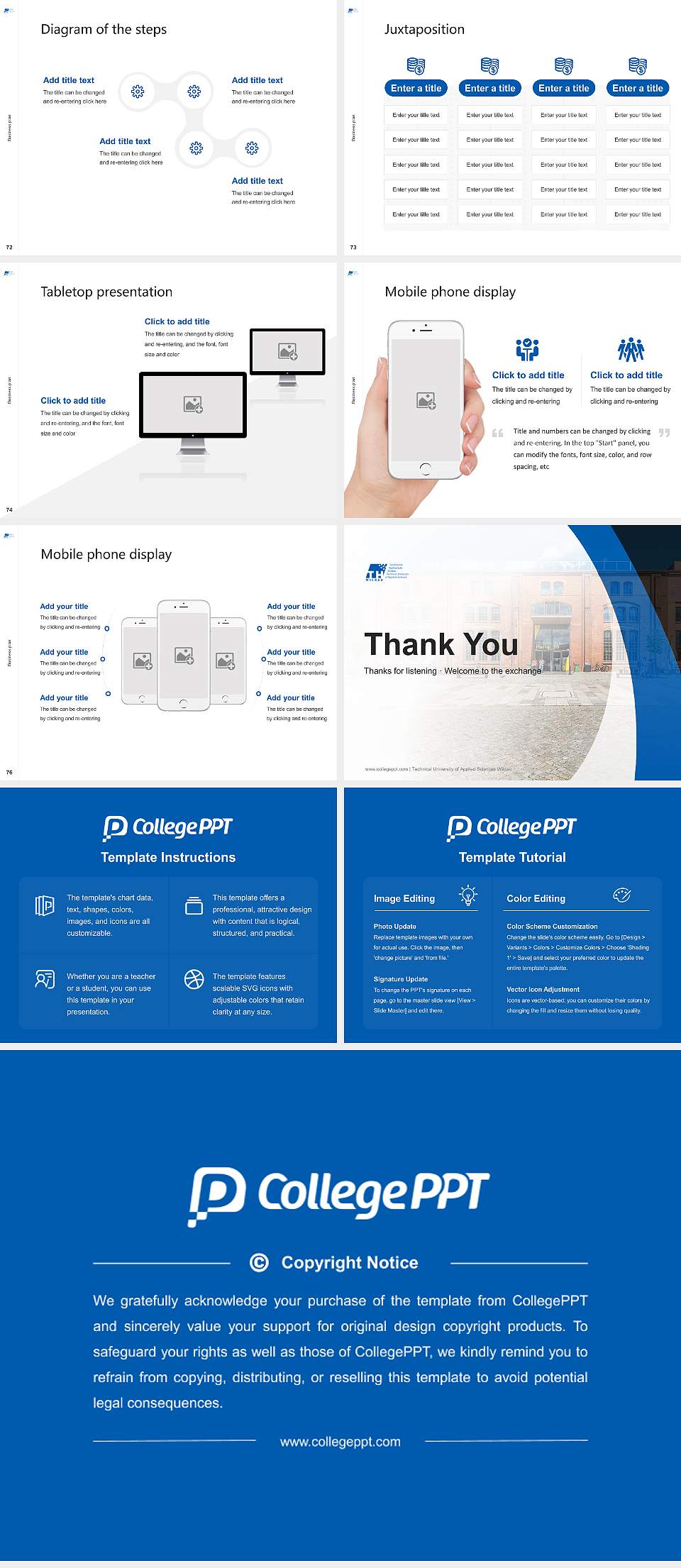 Technical University of Applied Sciences Wildau Competition/Entrepreneurship Contest PPT Template4:3 ratio PPT effect preview image9