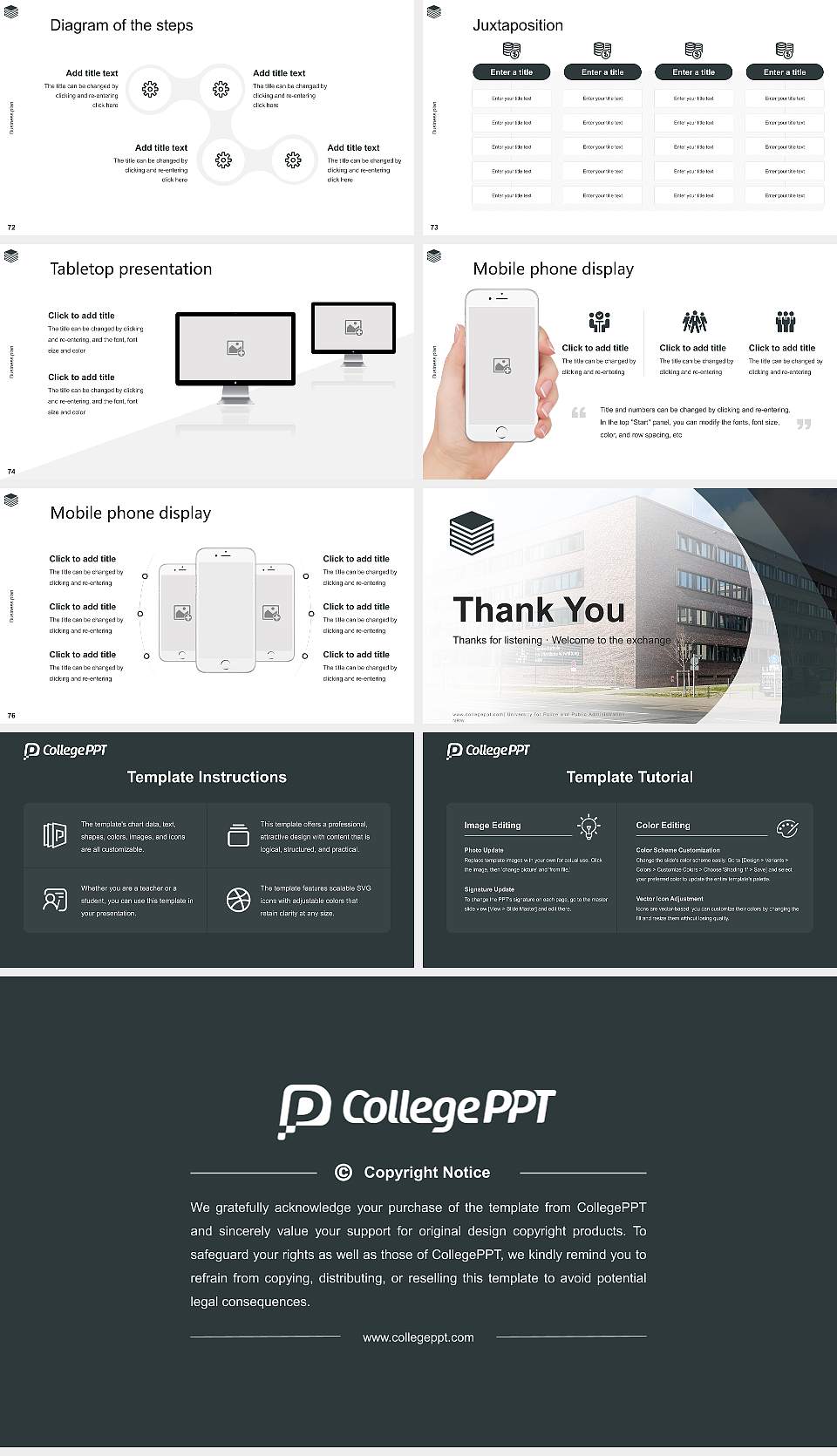University for Police and Public Administration NRW Competition/Entrepreneurship Contest PPT Template16:9 ratio PPT effect preview image9