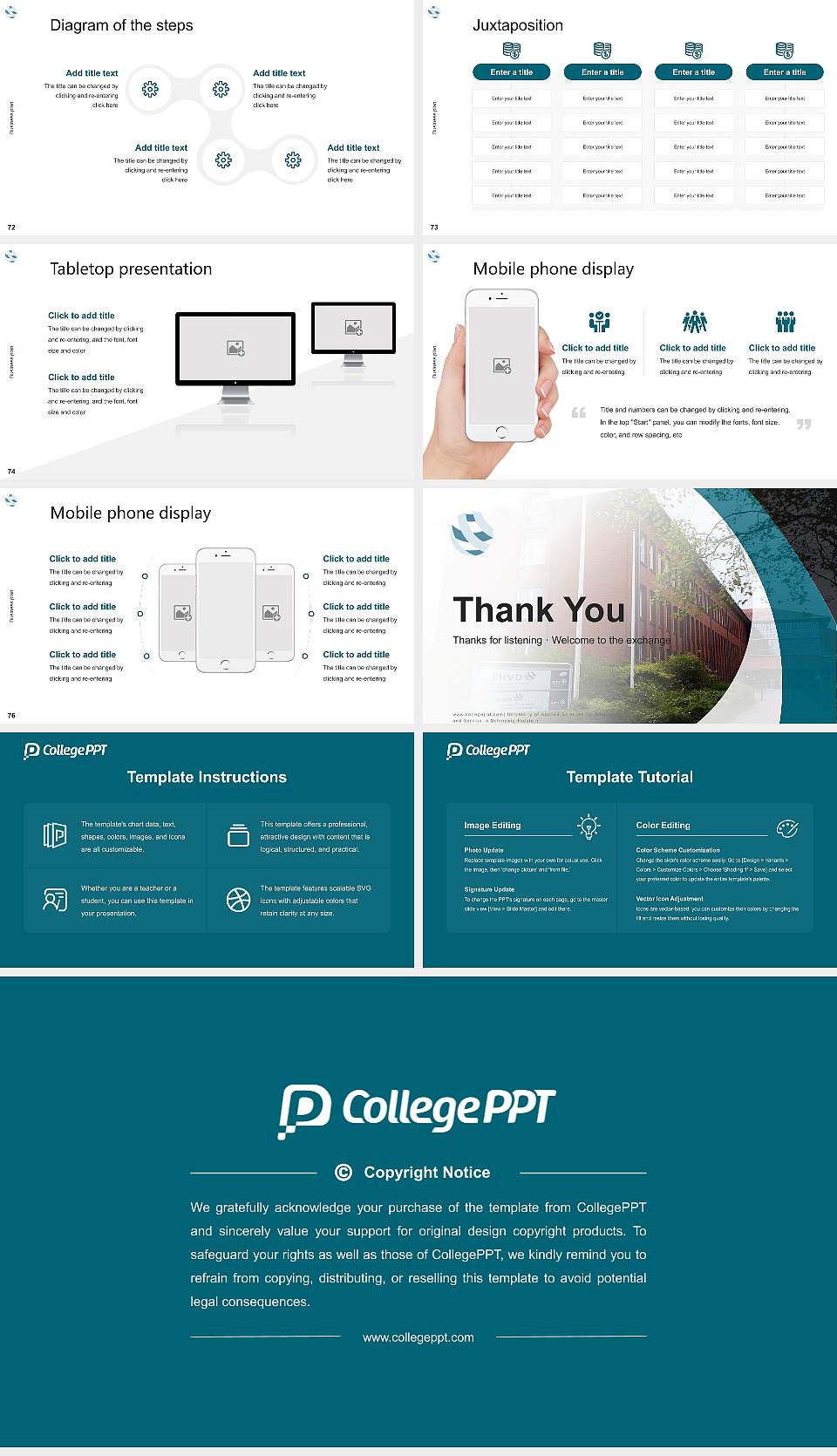 University of Applied Sciences for Administration and Service in Schleswig-Holstein Competition/Entrepreneurship Contest PPT Template16:9 ratio PPT effect preview image9