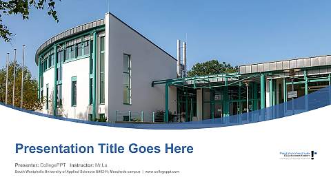 South Westphalia University of Applied Sciences – Meschede campus Course/Courseware Creation PPT Template