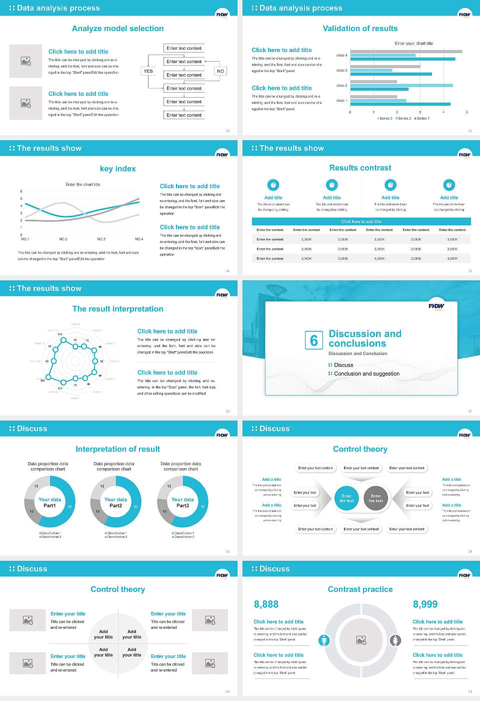 University of Applied Sciences for Business – Mettmann campus Graduation Thesis Defense PPT Template16:9 ratio PPT effect preview image5