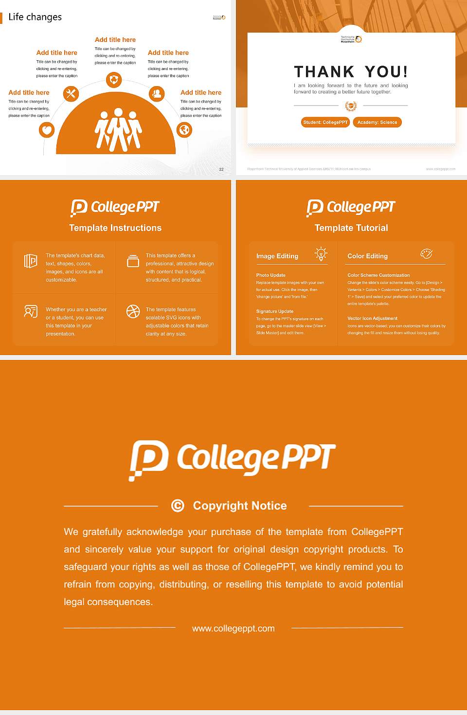 Rosenheim Technical University of Applied Sciences – Mühldorf am Inn campus National Scholarship Defense PPT Template4:3 ratio PPT effect preview image4
