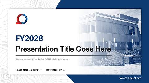 University of Applied Sciences Zwickau – Scheffelstraße campus Academic Presentation/Research Findings Report PPT Template