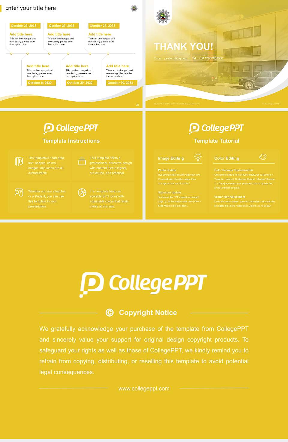 Saxony-Anhalt Police University of Applied Sciences Lecture Sharing and Networking Event PPT Template4:3 ratio PPT effect preview image4