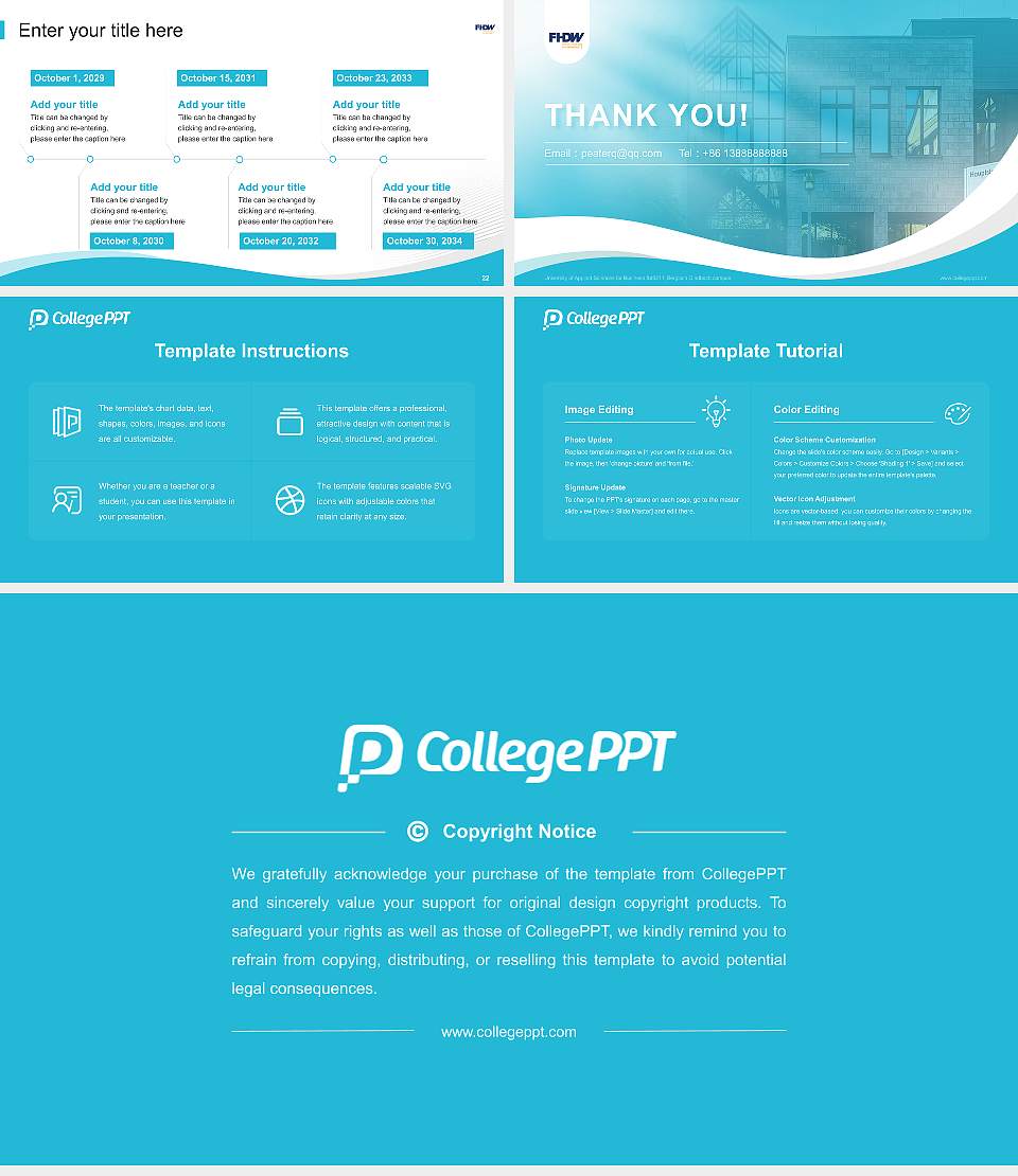University of Applied Sciences for Business – Bergisch Gladbach campus Lecture Sharing and Networking Event PPT Template16:9 ratio PPT effect preview image4