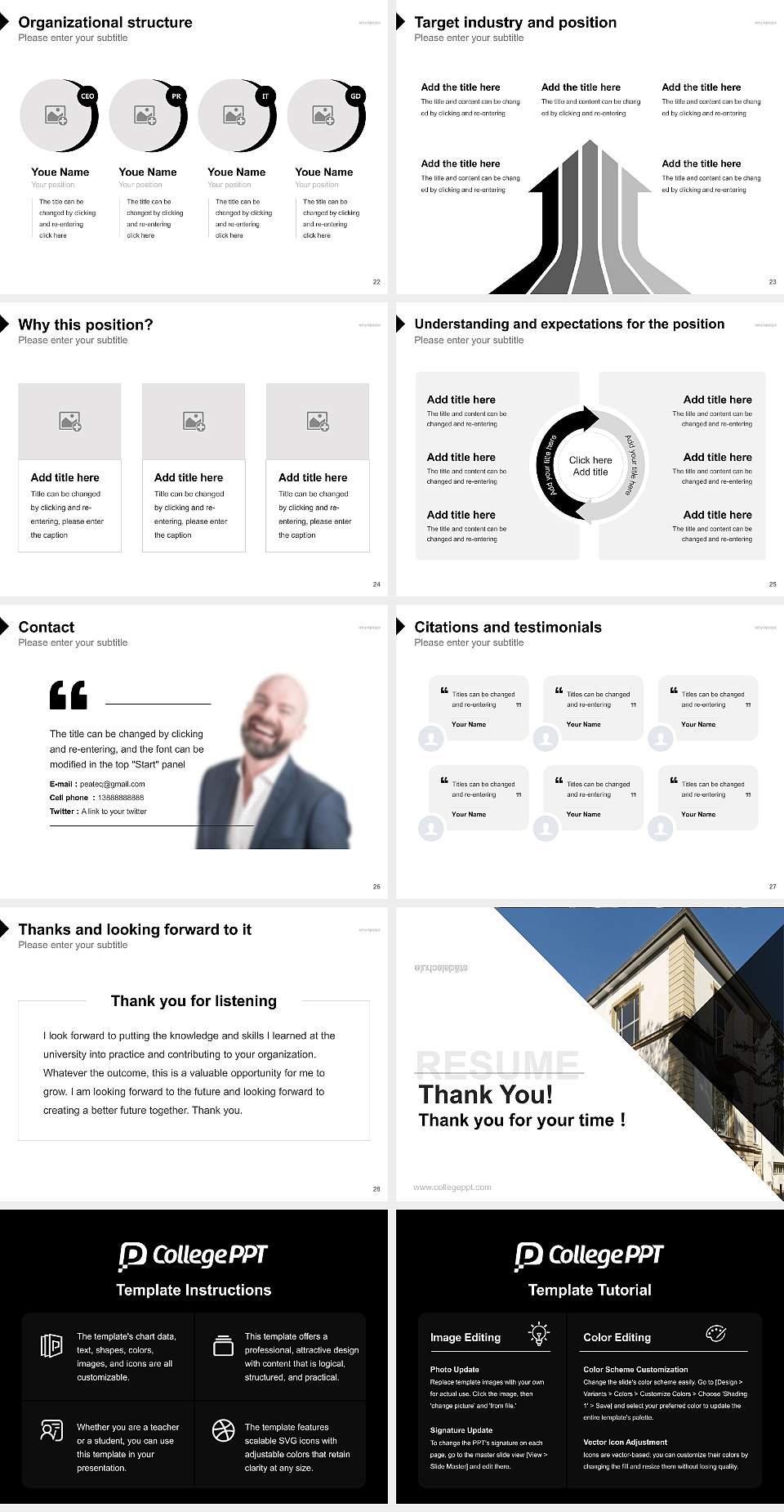 Städelschule Academy of Fine Arts Resume PPT Template4:3 ratio PPT effect preview image4