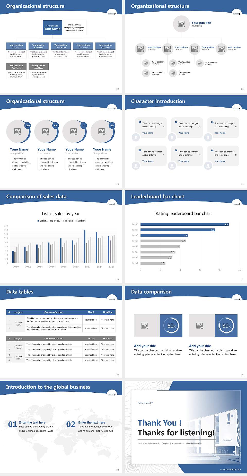 South Westphalia University of Applied Sciences – Lüdenscheid campus Academic Presentation/Research Findings Report PPT Template4:3 ratio PPT effect preview image4