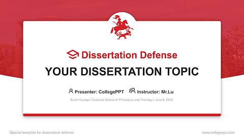 Sankt Georgen Graduate School of Philosophy and Theology Graduation Thesis Defense PPT Template