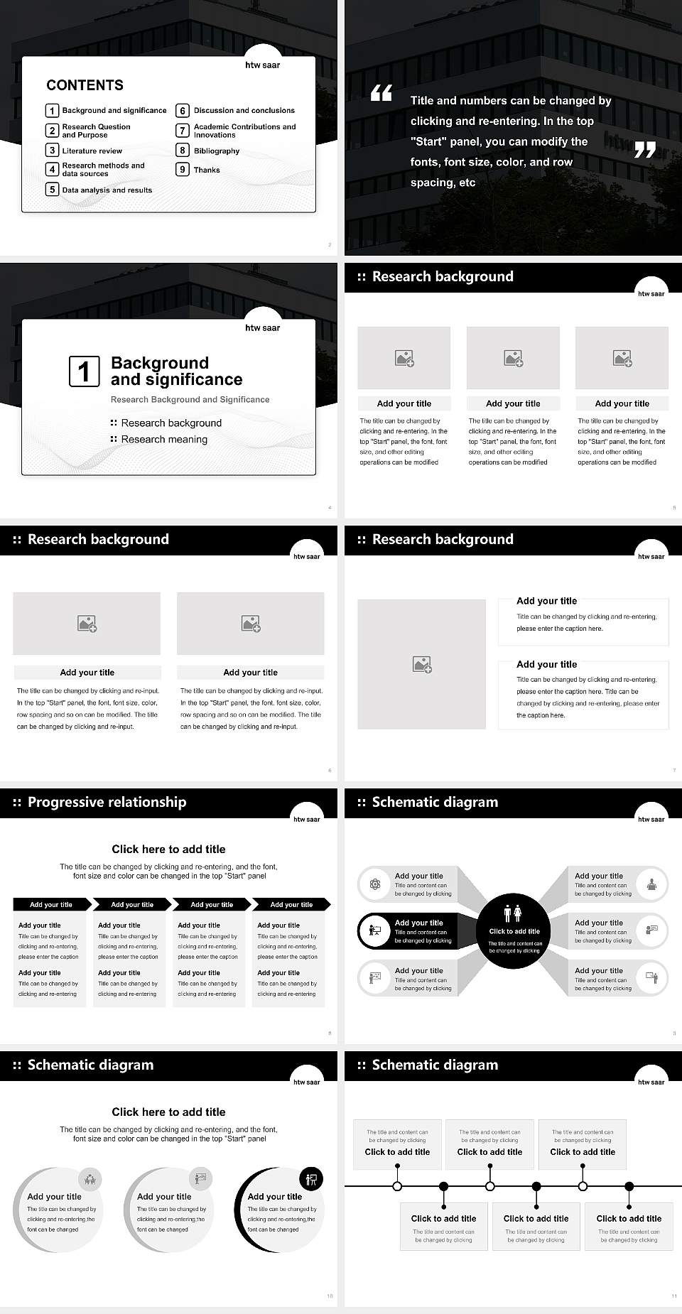University of Applied Sciences Saarland Graduation Thesis Defense PPT Template4:3 ratio PPT effect preview image2