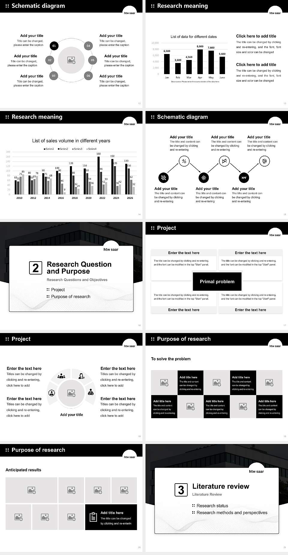 University of Applied Sciences Saarland Graduation Thesis Defense PPT Template4:3 ratio PPT effect preview image3
