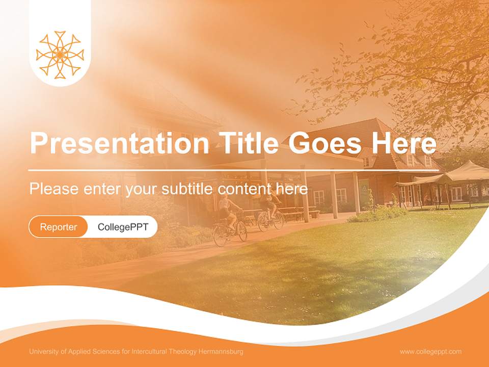 University of Applied Sciences for Intercultural Theology Hermannsburg Lecture Sharing and Networking Event PPT Template4:3 ratio PPT effect preview image4