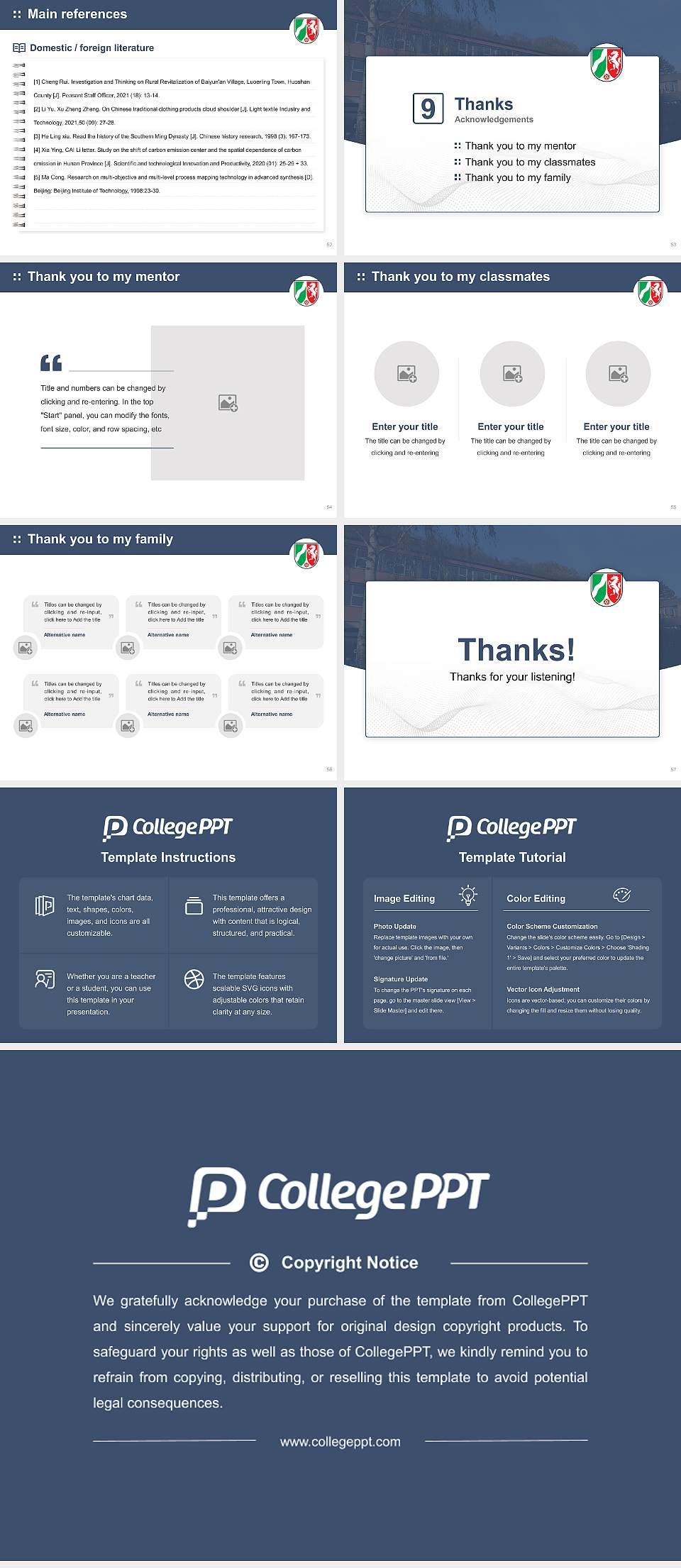 University of Applied Sciences for the Administration of Justice North Rhine-Westphalia Graduation Thesis Defense PPT Template4:3 ratio PPT effect preview image7