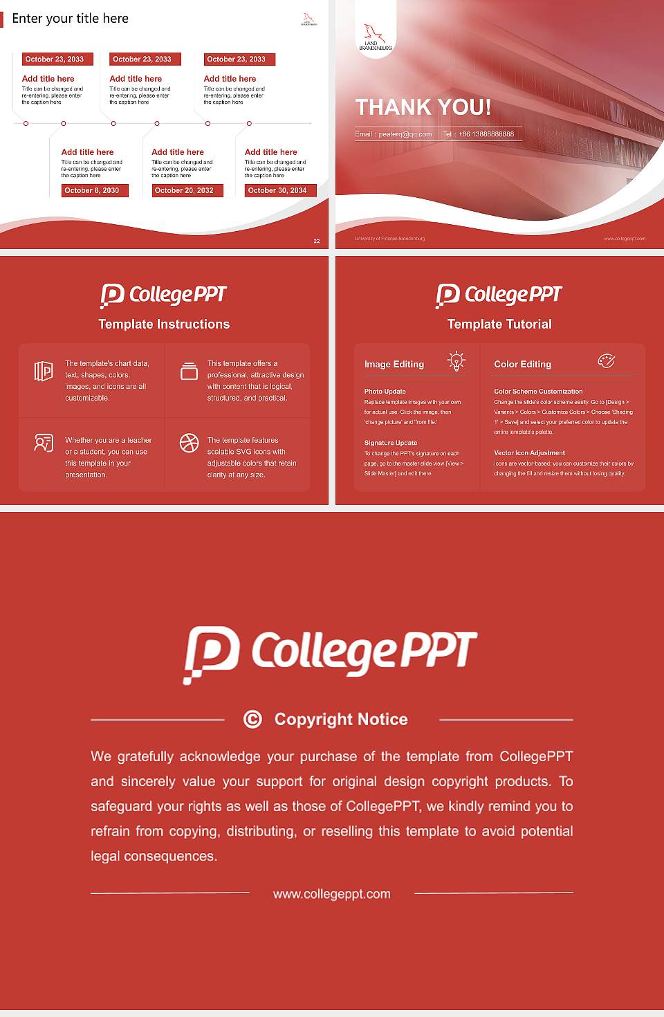 University of Finance Brandenburg Lecture Sharing and Networking Event PPT Template4:3 ratio PPT effect preview image4