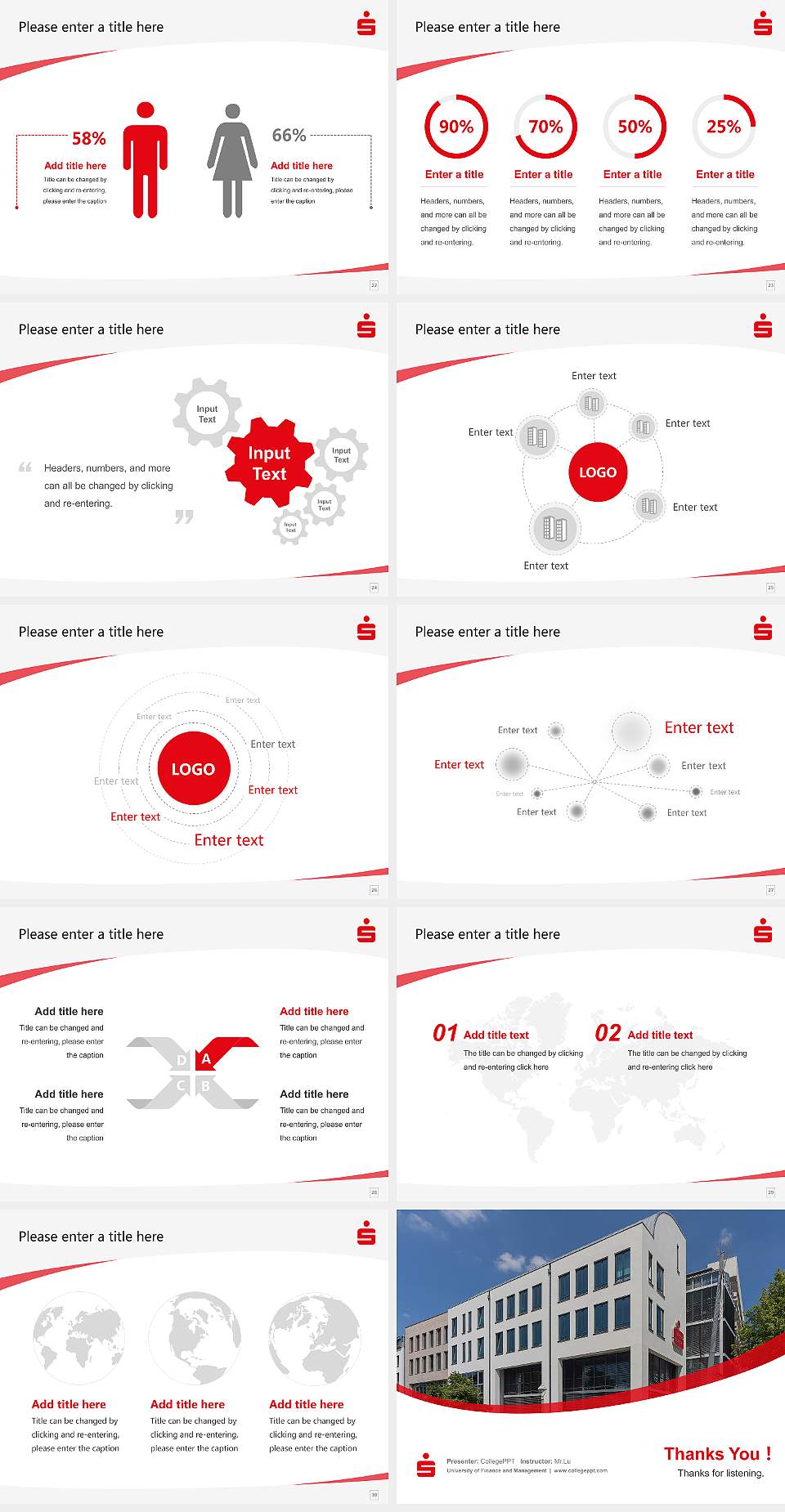 University of Finance and Management Course/Courseware Creation PPT Template4:3 ratio PPT effect preview image4