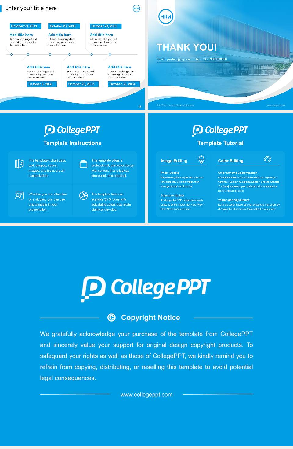 Ruhr West University of Applied Sciences Lecture Sharing and Networking Event PPT Template4:3 ratio PPT effect preview image4